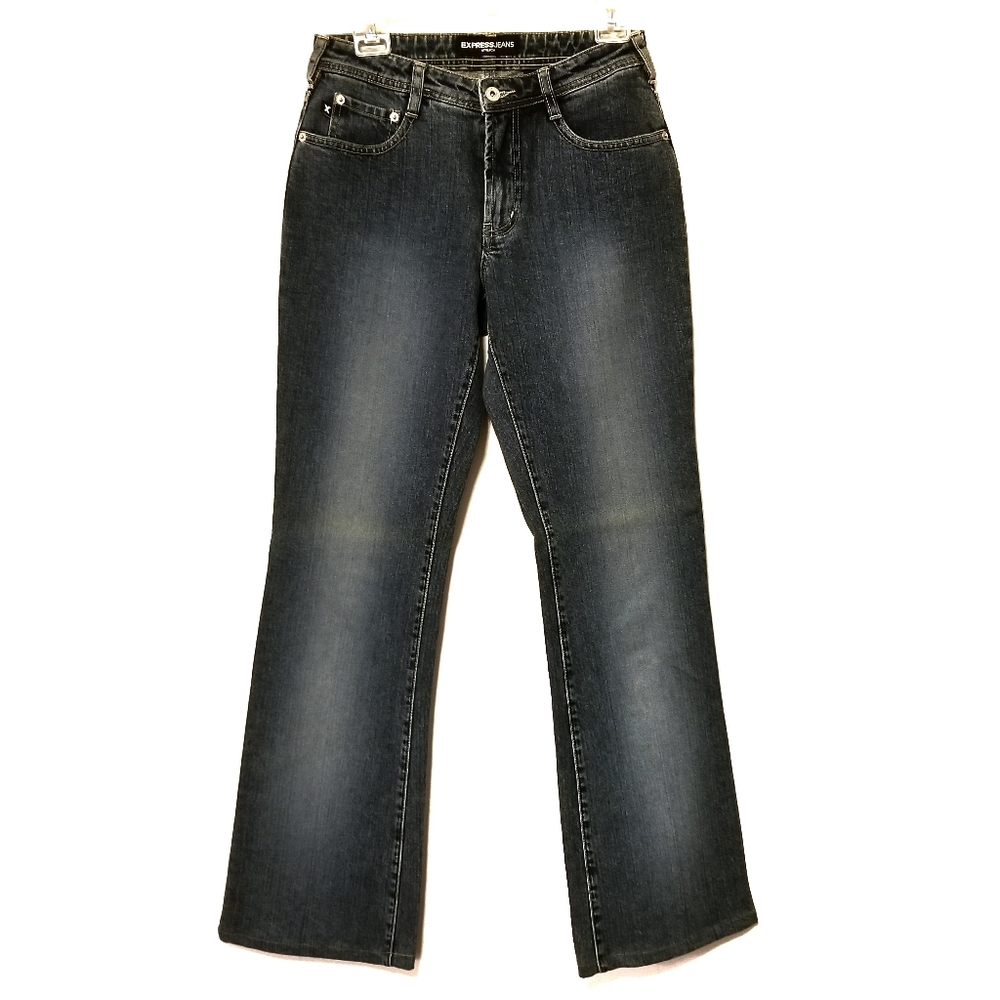 Express Jeans Stretch Flare style woman's size 5/6 oversized
